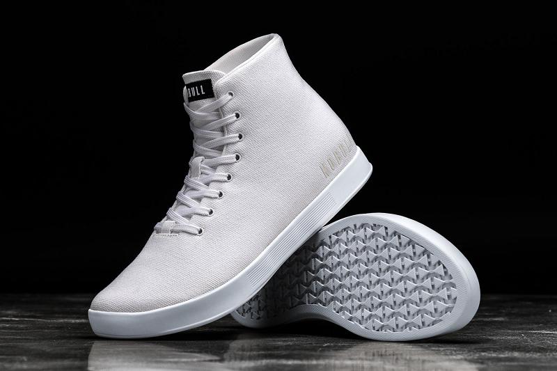 White Nobull High-Top Canvas Women's Trainers | CA F2012D